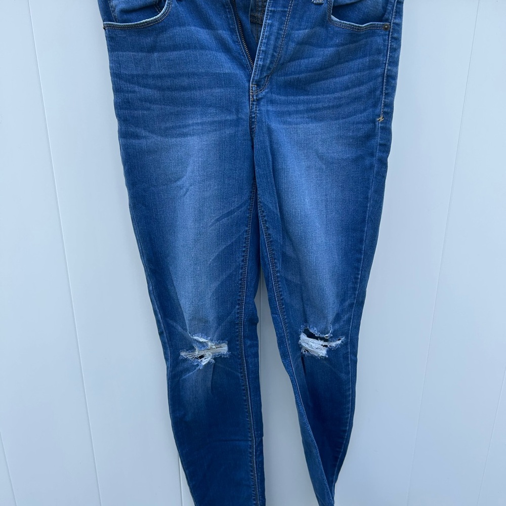 Mudd Blue Skinny Jeans with Distressed Details